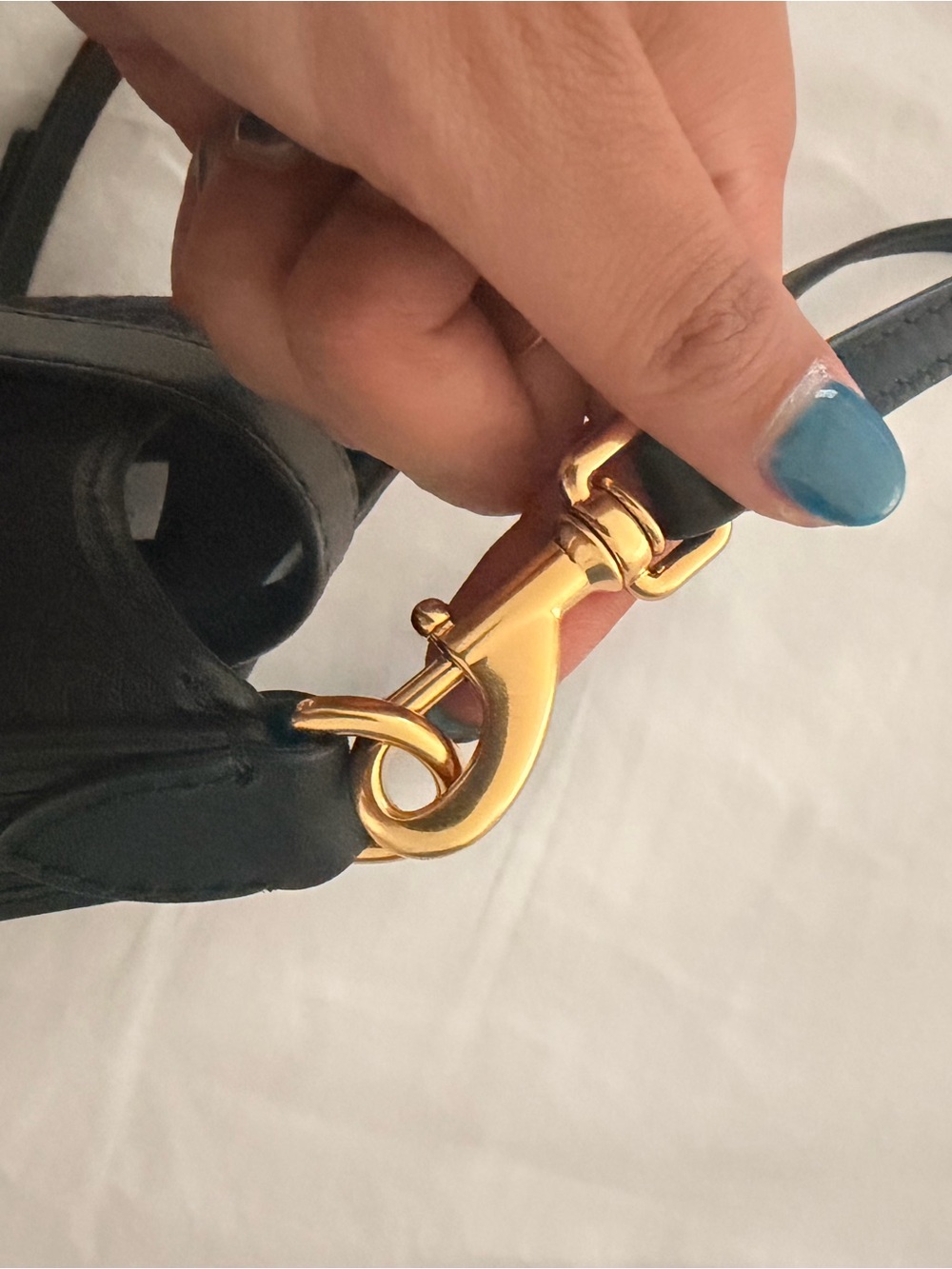 Tory Burch Black Crossbody with Gold Logo Snap Closure - Picture 7 of 12